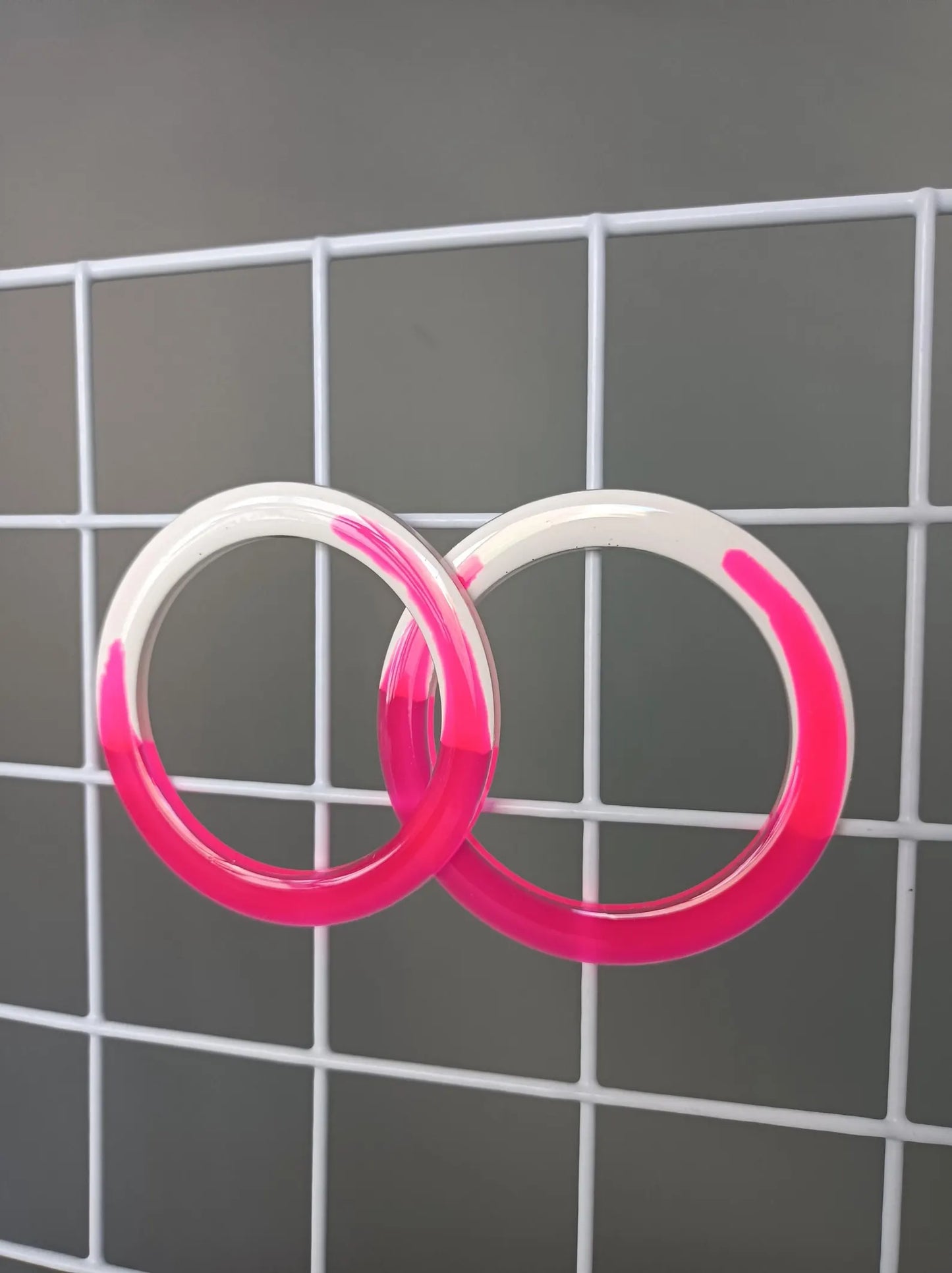 Large Neon Hoops