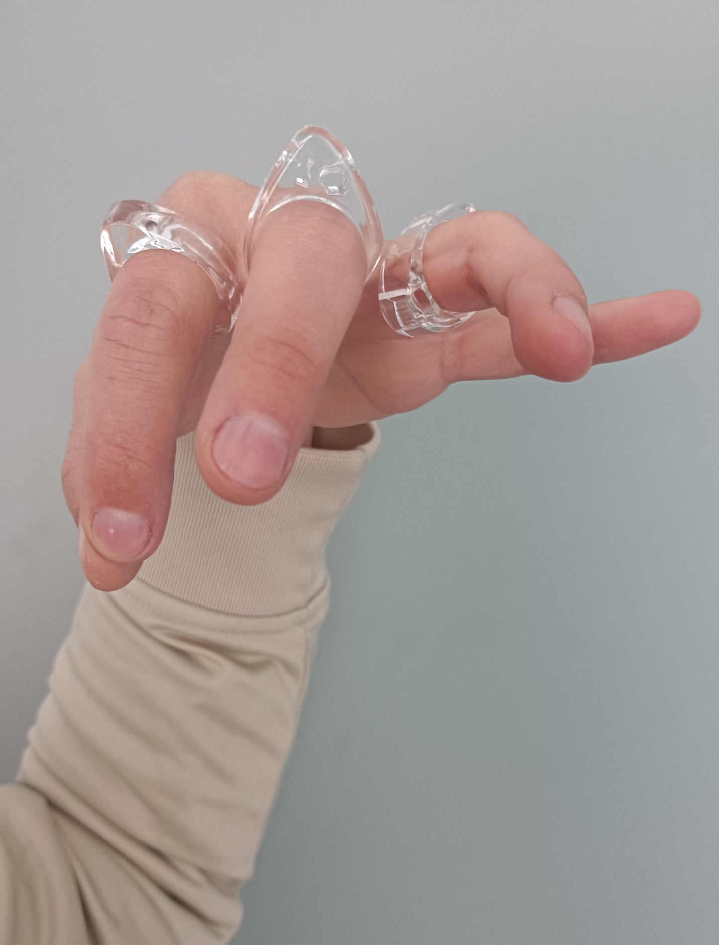 Clear Acrylic Ring Abstract
