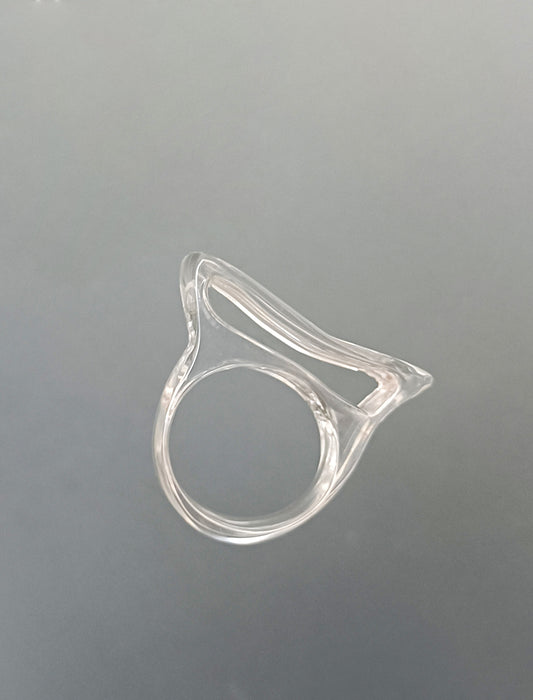 Wide Lucite Ring