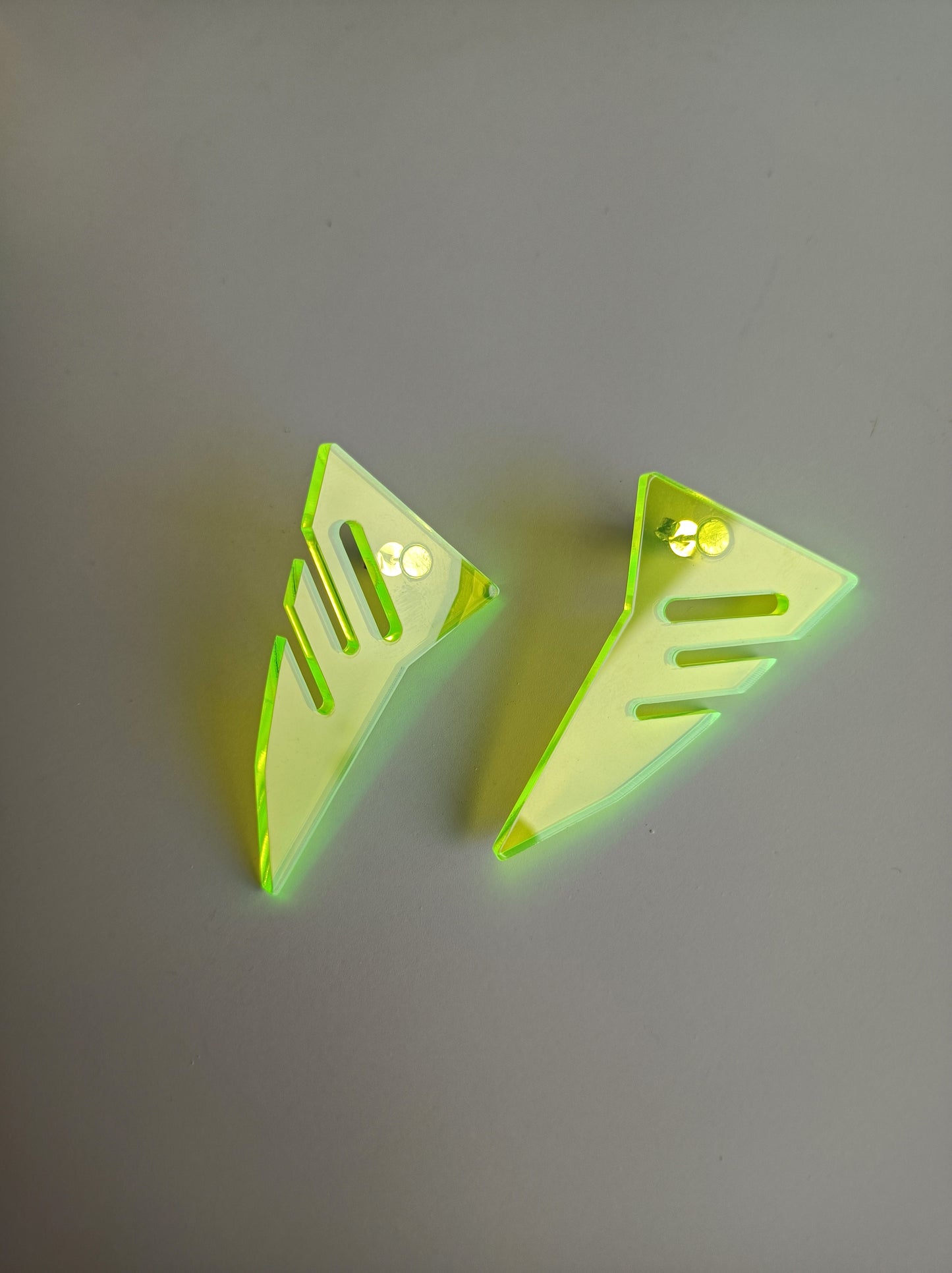 Neon Geometric Earrings