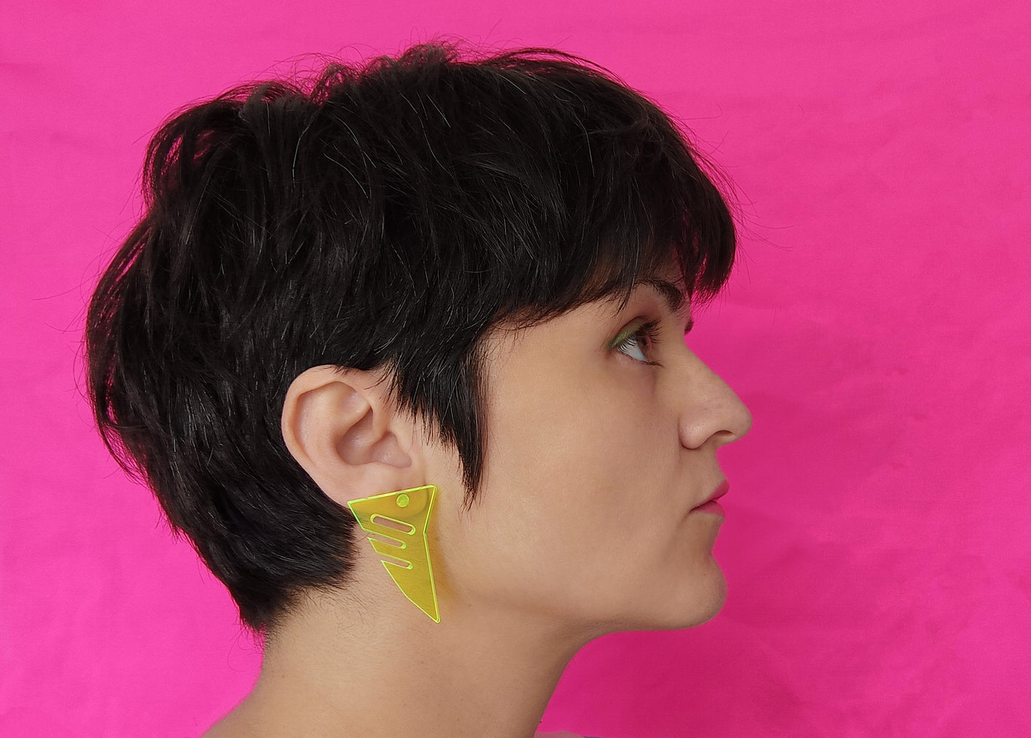 Neon Geometric Earrings