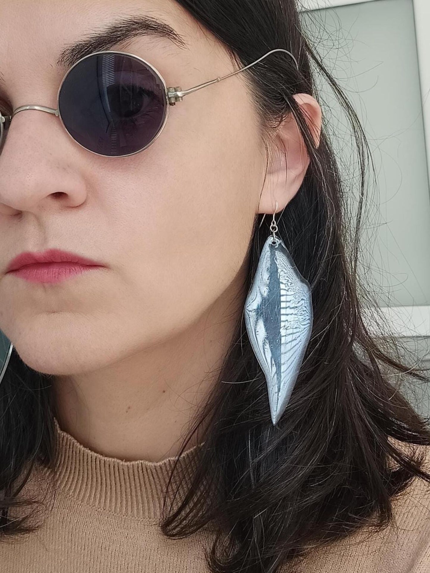 Clear Dangle Earrings