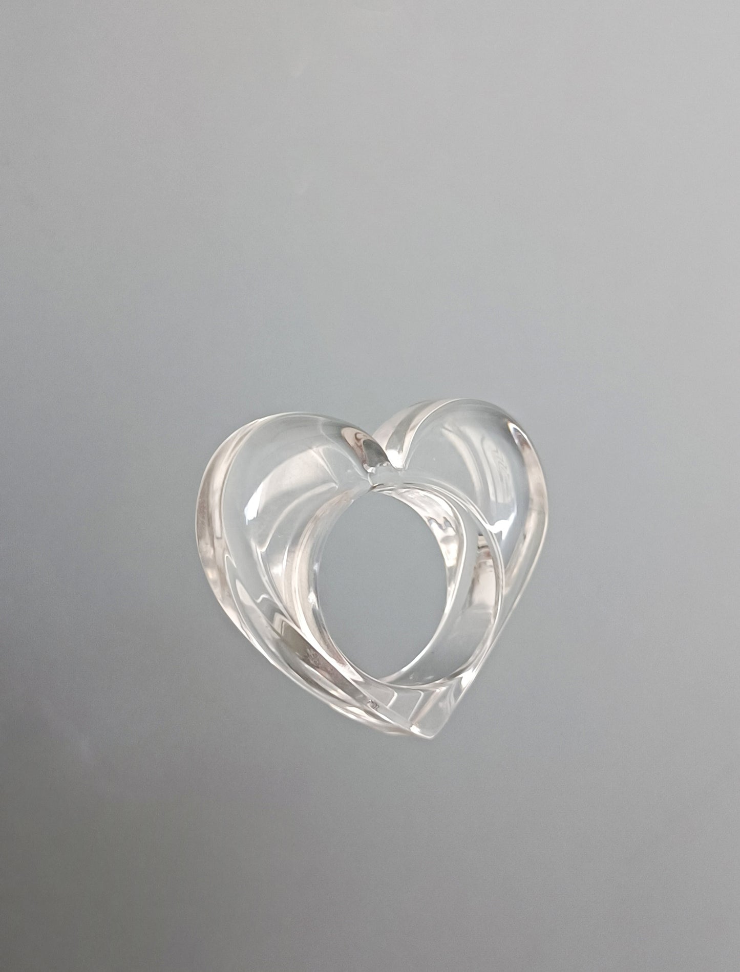 Lucite Heart Ring