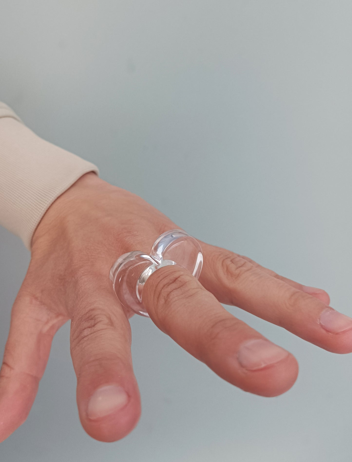 Lucite-Herzring