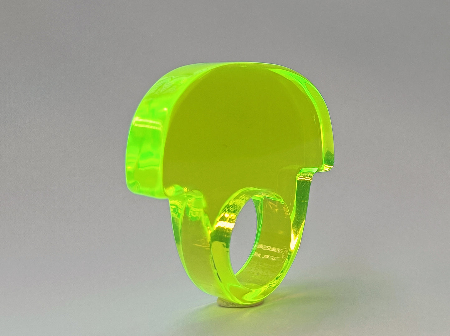 Huge Neon Acrylic Statement Ring